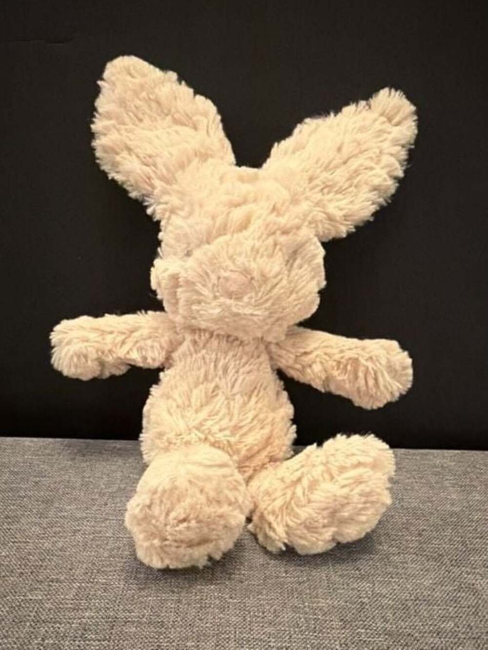 Jellycat Squiggle Bunny Cream Beige Retired Plush Stuffed Animal